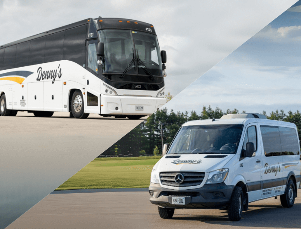 Coach Bus vs. Van Rentals with Denny’s Bus Lines