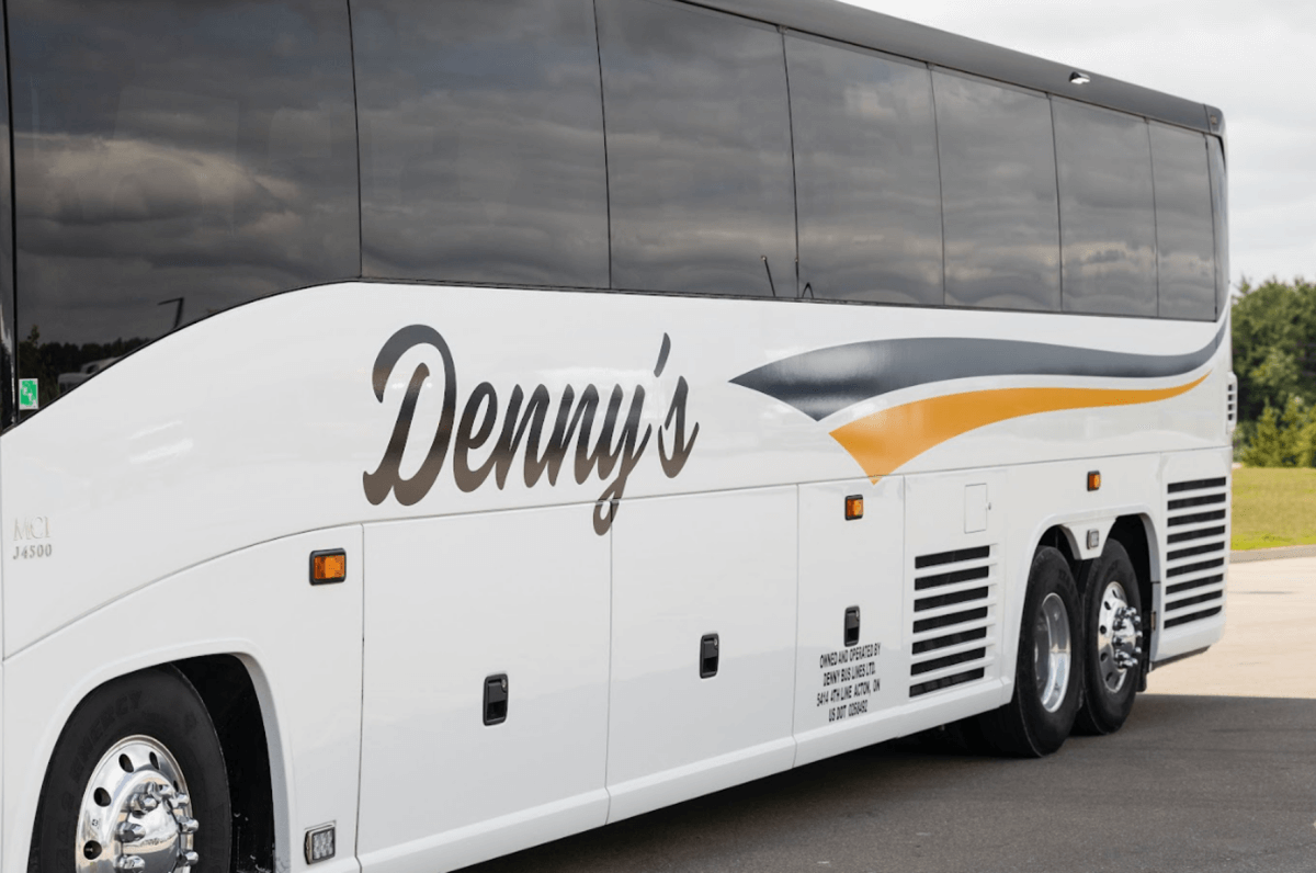 Safe and comfortable charter bus transportation for students and groups with Denny’s Bus Lines